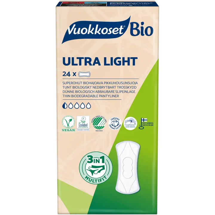 Vuokkoset Bio Ultra Light pikkuhousunsuoja 24 kpl