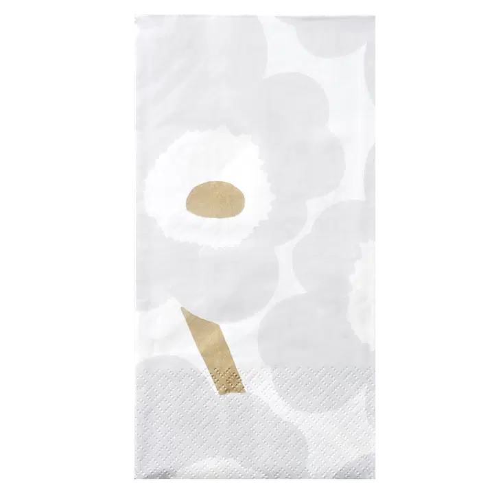 Marimekko Unikko harmaa ruukkutaittoliina 30kpl/40cm