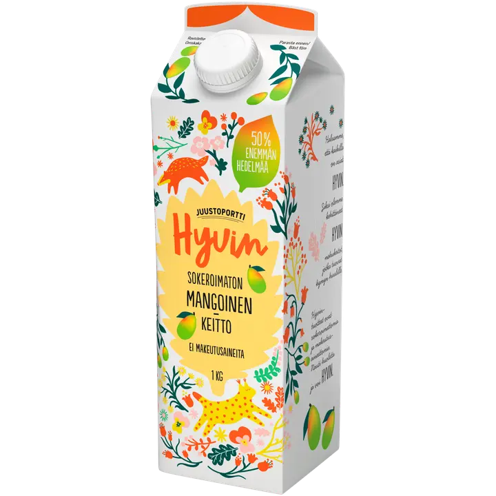 Juustoportti Hyvin mehukeitto 1 kg mangoinen