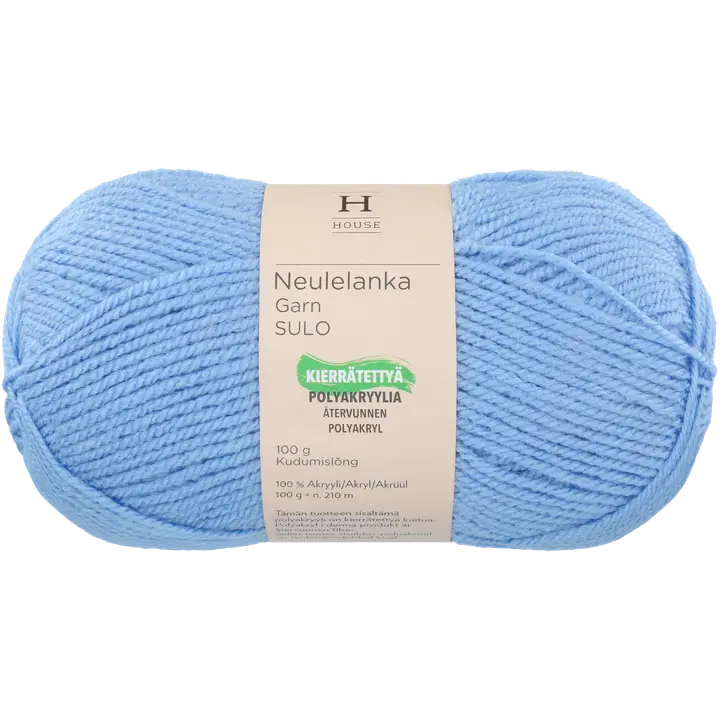 House neulelanka akryyli Sulo 100 g Hydrangea Light Blue 271