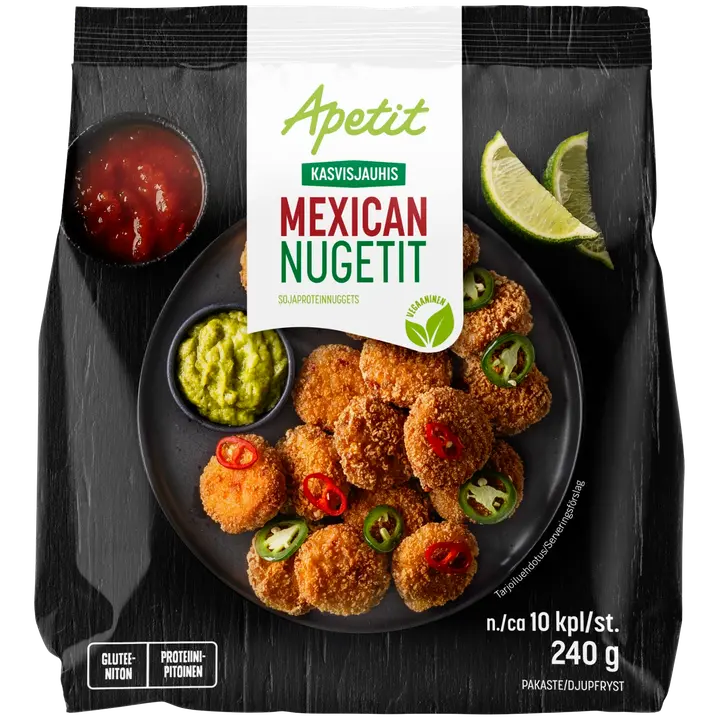 Apetit Kasvisjauhis Mexican nugetit pakaste 240g