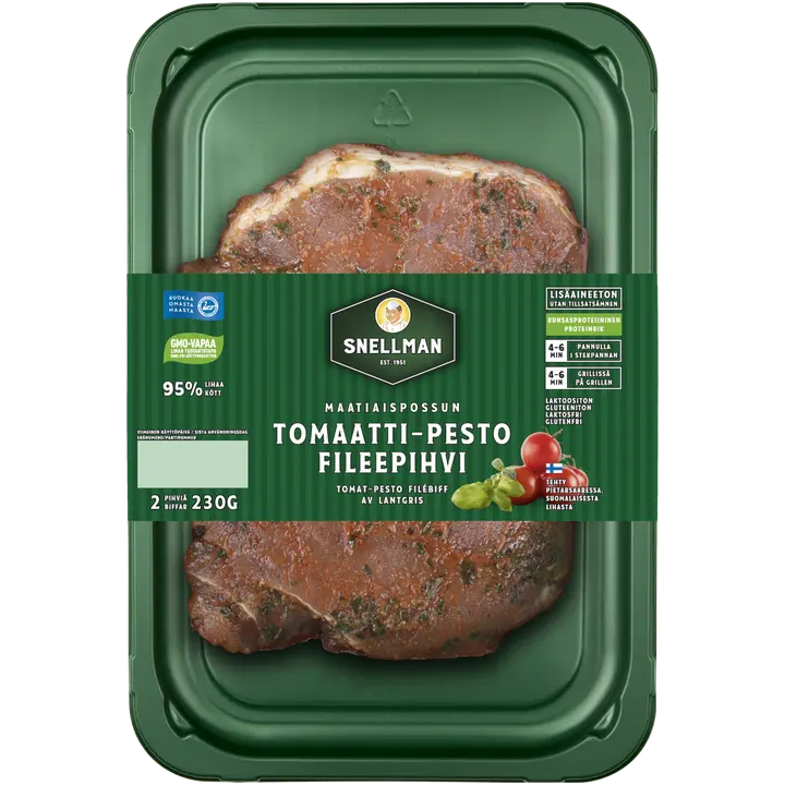 Snellman Maatiaispossun tomaatti-pesto fileepihvi 2 kpl 230 g