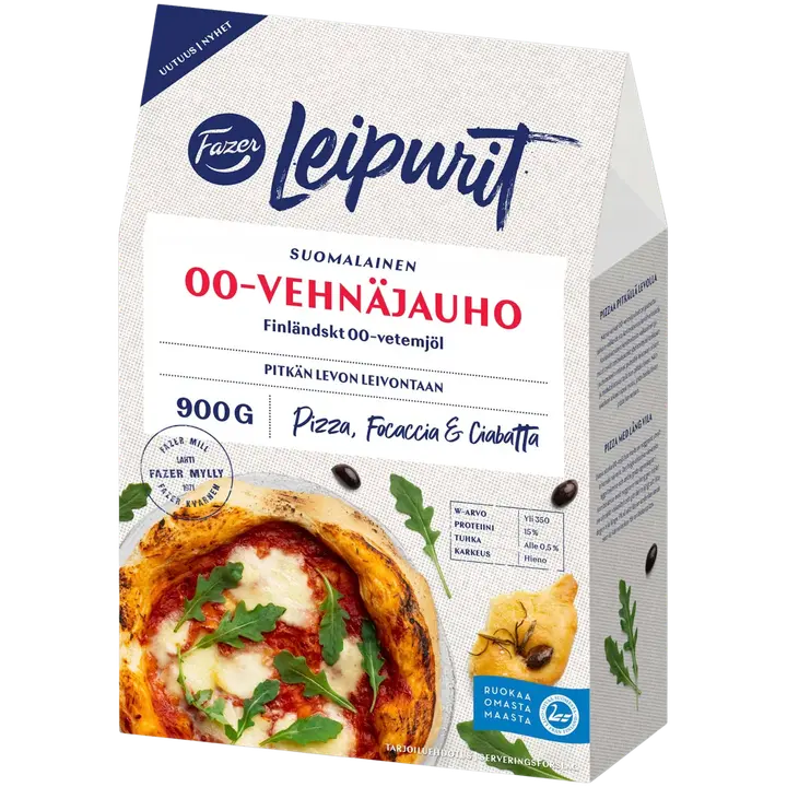 Fazer Leipurit Suomalainen 00-vehnäjauho 900 g