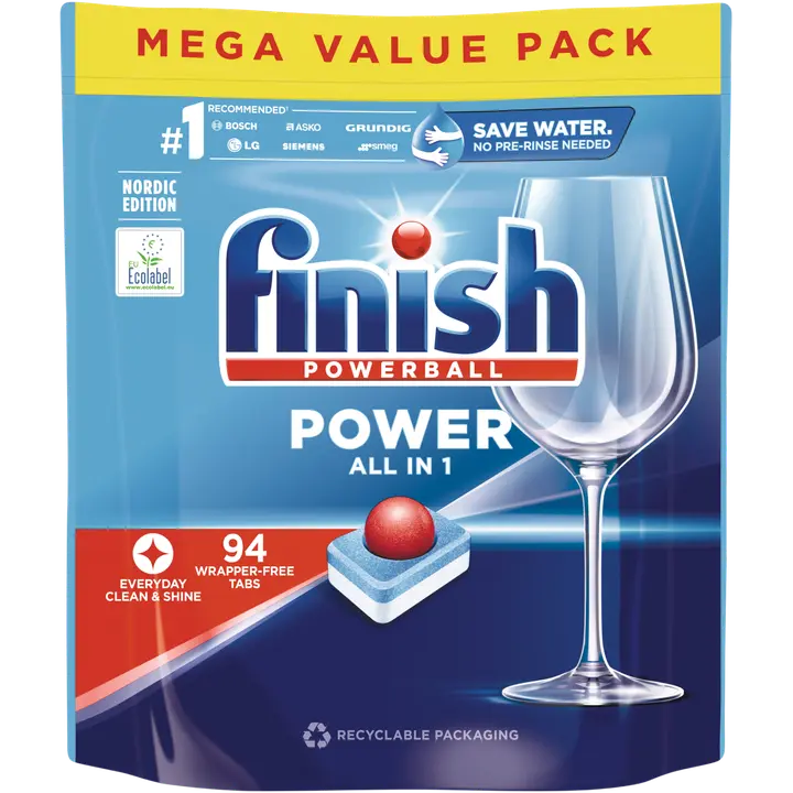 Finish Power All-in-1 konetiskitabletti 94kpl