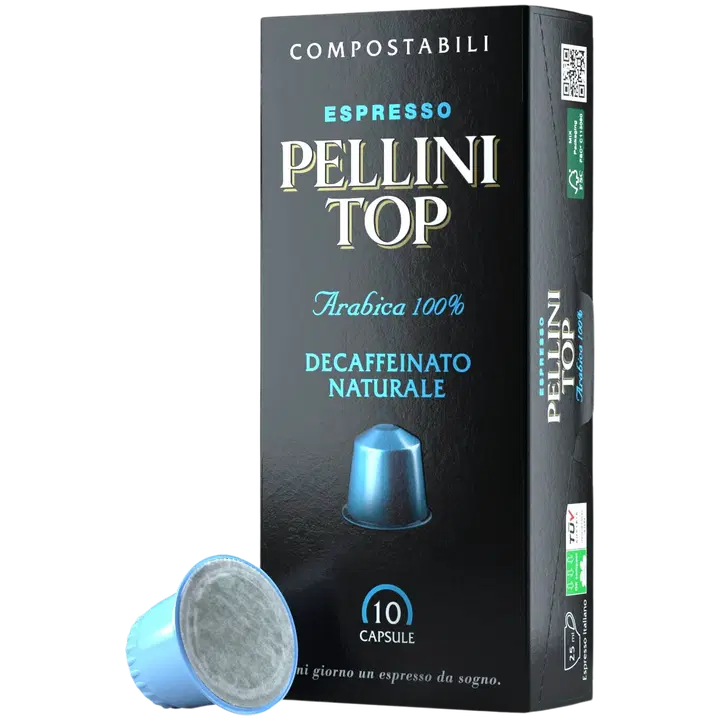 Pellini TOP kahvikapseli 50g Nespresso kahvikoneeseen, kofeiiniton