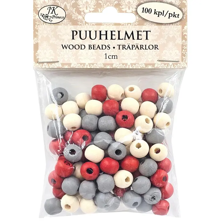 J.K. Primeco Puuhelmet 1cm Joululajitelma 100kpl
