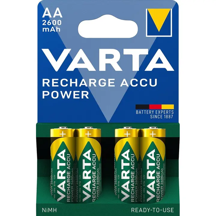 Varta akkuparistot Recharge Accu Power AA 2600mAh 4 kpl