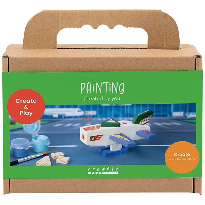 Creativ Company askartelusetti mini maalaus, lentokone