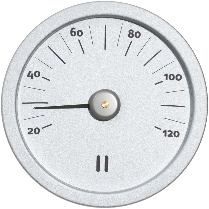 Rento Saunan lämpömittari alumiini natural