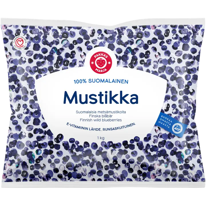 Pakkasmarja 1kg 100% suomalainen mustikka