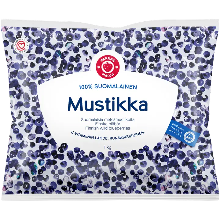 Pakkasmarja 100% suomalainen mustikka 1kg
