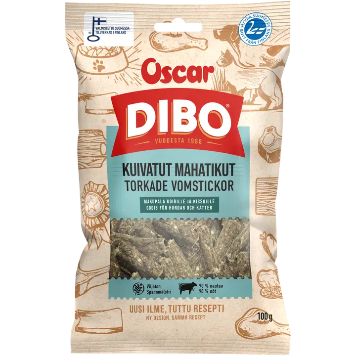 DIBO Kuivatut mahatikut koirille ja kissoille 100 g