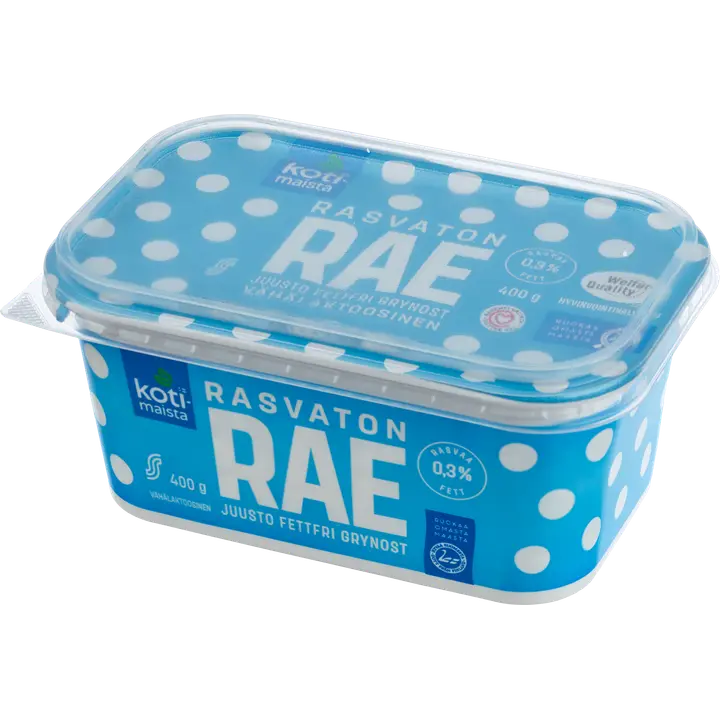Kotimaista rasvaton raejuusto vähälaktoosinen 400g