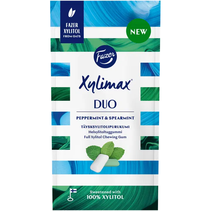 Fazer Xylimax Peppermint and Spearmint ksylitolipurukumi 38g