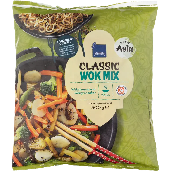 Rainbow 500g Classic wok mix wokvihannekset pakaste