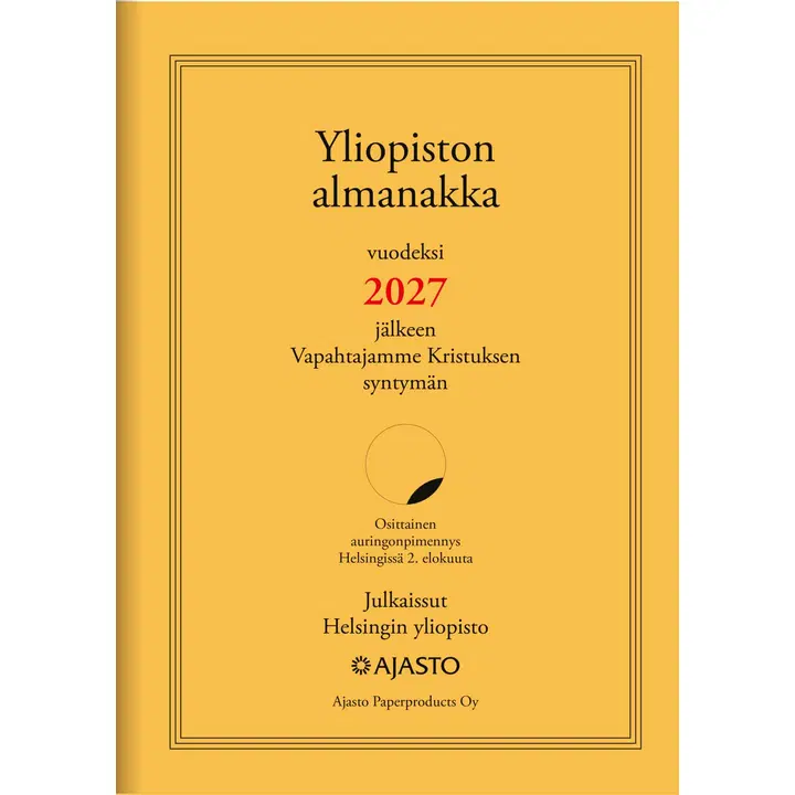 Ajasto pöytäkalenteri Yliopiston almanakka A4