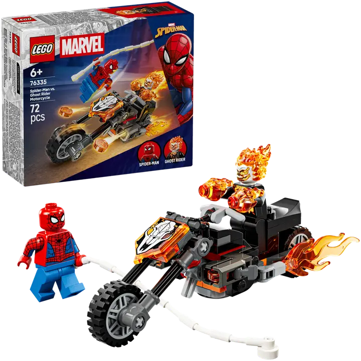 LEGO® Super Heroes Marvel 76335 Spider-Man vastaan Aaveajajan moottoripyörä