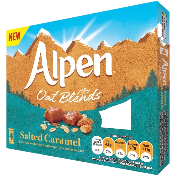 Alpen Oat Blends Salted Caramel 128g
