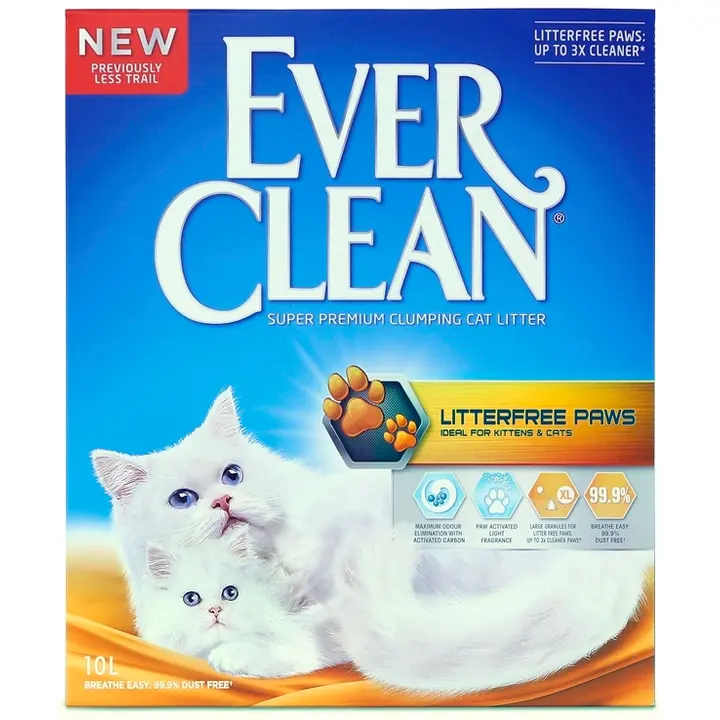 Ever Clean 10l kissanhiekka litterfree paws