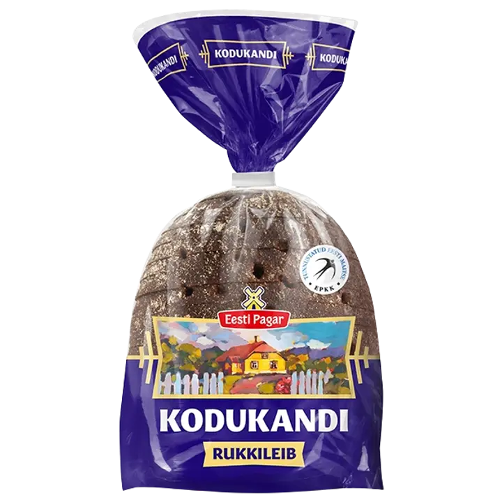 Eesti Pagar Kodukandi Rukkileib 390 G