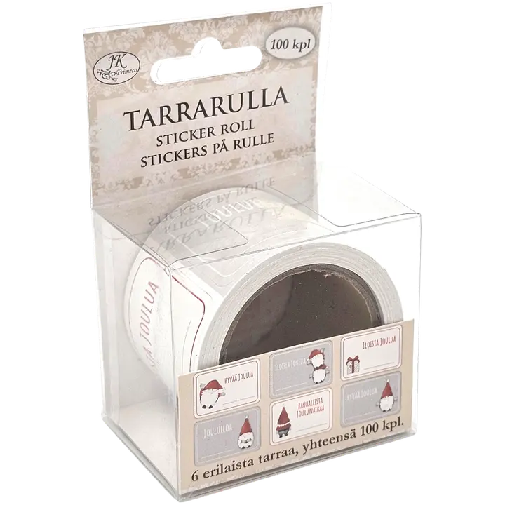 J.K. Primeco Tarrarulla Joulutekstit tonttu 100kpl