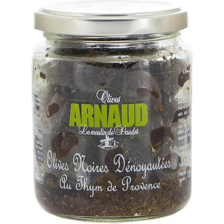 Olives Arnaud Musta Timjamioliivi 130g