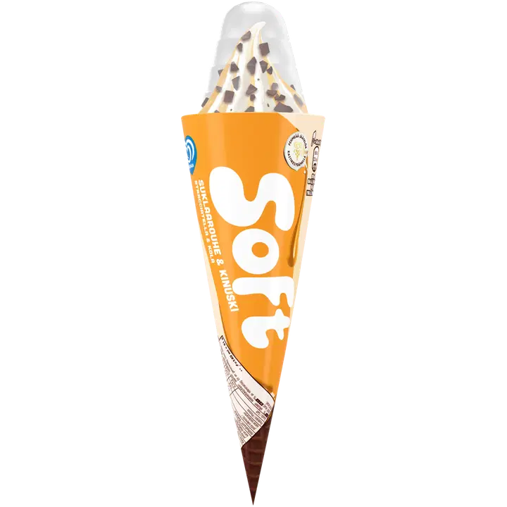 Ingman Soft Suklaarouhe & Kinuski Jäätelötuutti 140ml/81g