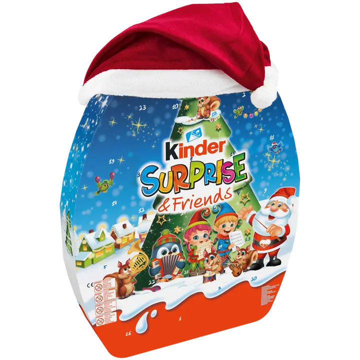 Kinder Surprise and Friends Advent Joulukalenteri sisältäen Kinder-suklaamakeisia 370g