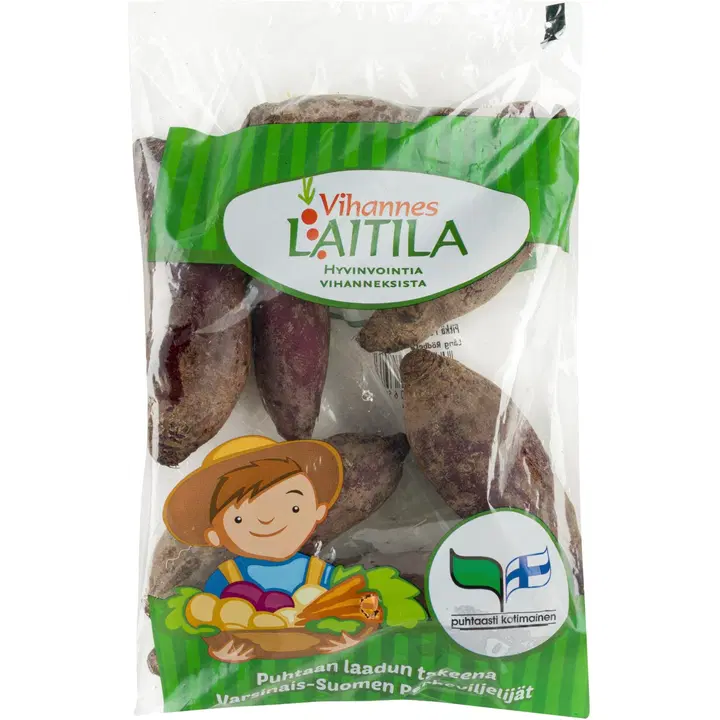 Pitkä punajuuripussi 1 kg Suomi