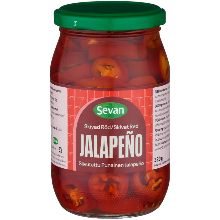 Sevan Punajalapenosiivut 320g