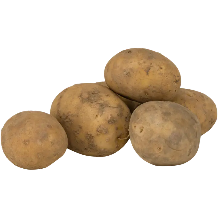 Kiinteä peruna harjattu