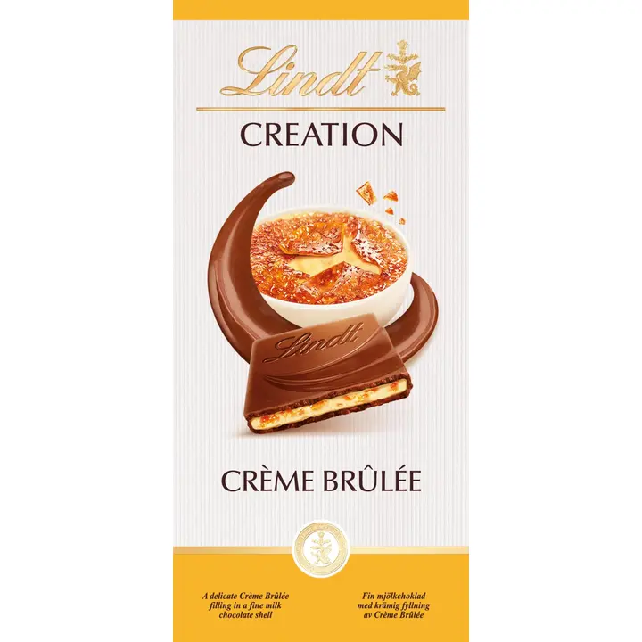 Lindt Creation Crème Brûlée täytemaitosuklaalevy 150g
