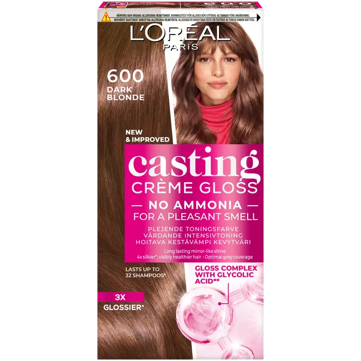 L'Oréal Paris Casting Crème Gloss 600 Dark Blonde Tummanvaalea kevytväri 1kpl
