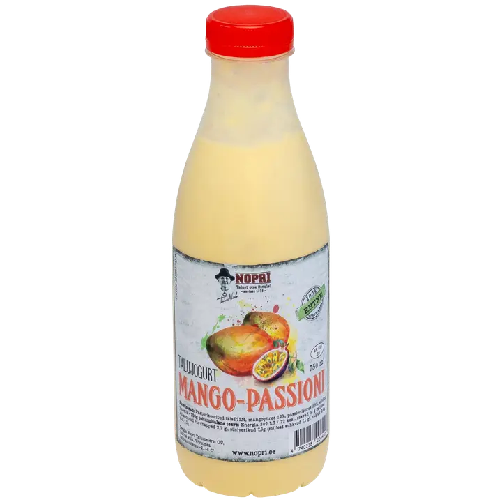 Nopri talujogurt mango-passioni, 750 ml