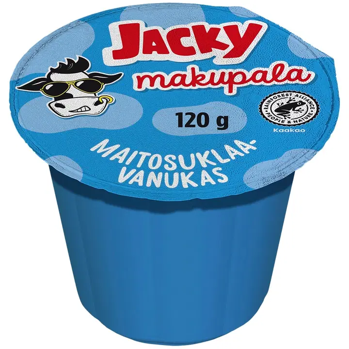 Jacky Makupala maitosuklaavanukas 120g