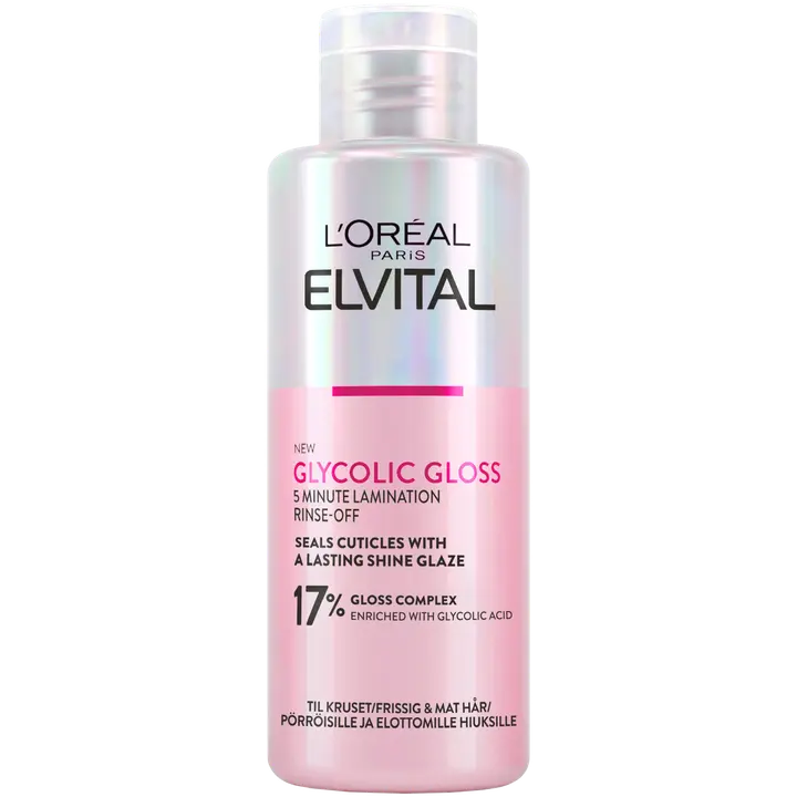 L'Oréal Paris Elvital 200ml Glycolic Gloss huuhdeltava käsittely kiillottomille hiuksille 200ml