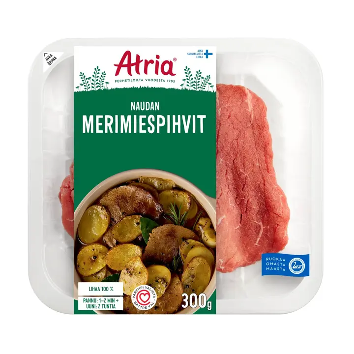 Atria Naudan Merimiespihvit 300g