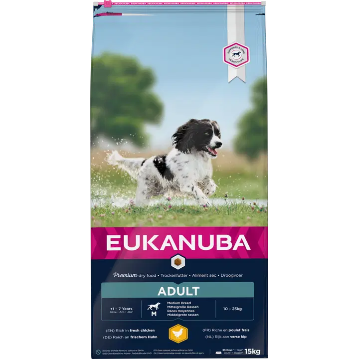 Eukanuba Adult Medium Breeds koiranruoka 15 kg
