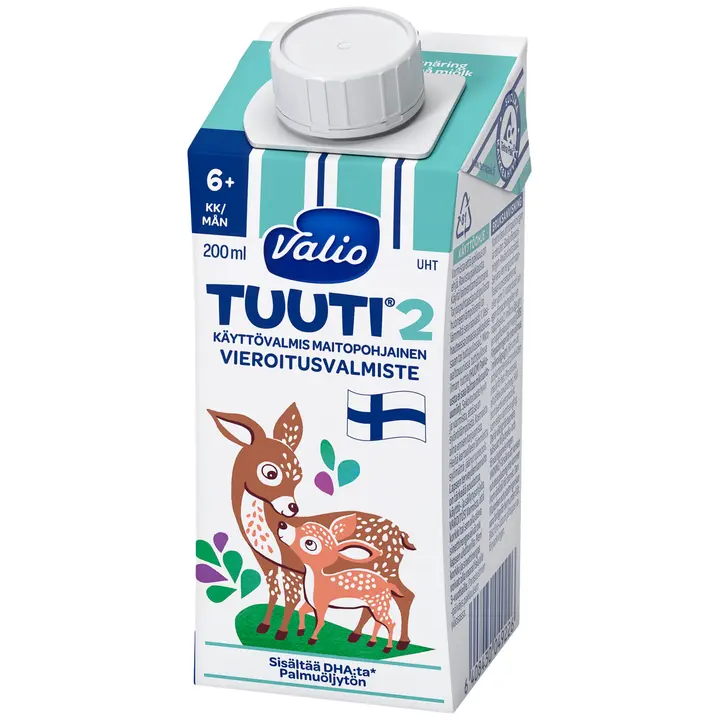 Valio Tuuti® 2 maitopohjainen vieroitusvalmiste 200 ml UHT