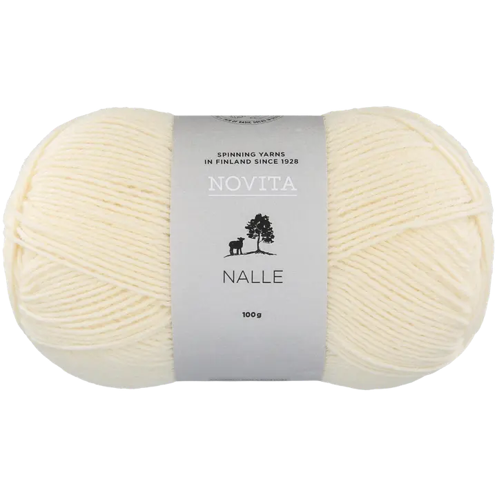 Novita Nalle 100g 010 luonnonvalkoinen