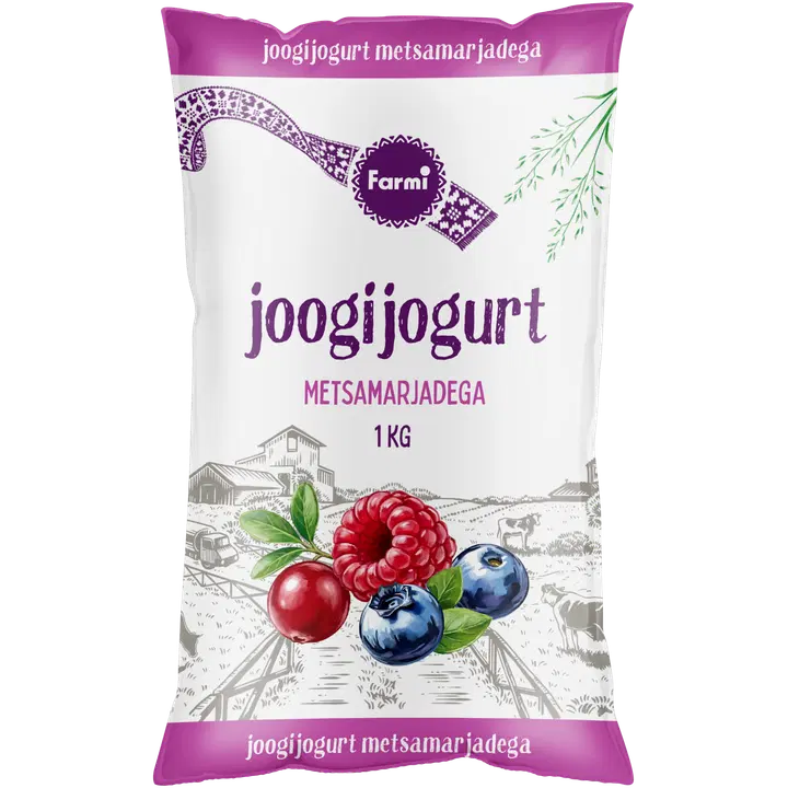 Farmi joogijogurt metsamarja, 1 kg