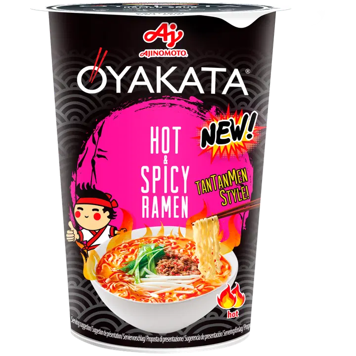 Ajinomoto oyakata hot & spicy vürtsika tantanmen rameni maitsega kiirnuudlisupp 63g
