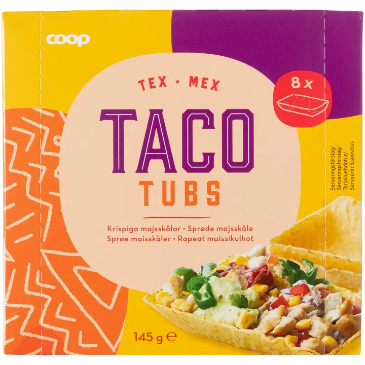 Coop Taco tubs 8 kpl 145 g