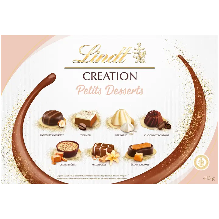 Lindt Creation Petits Dessert valikoima suklaakonvehteja 413g