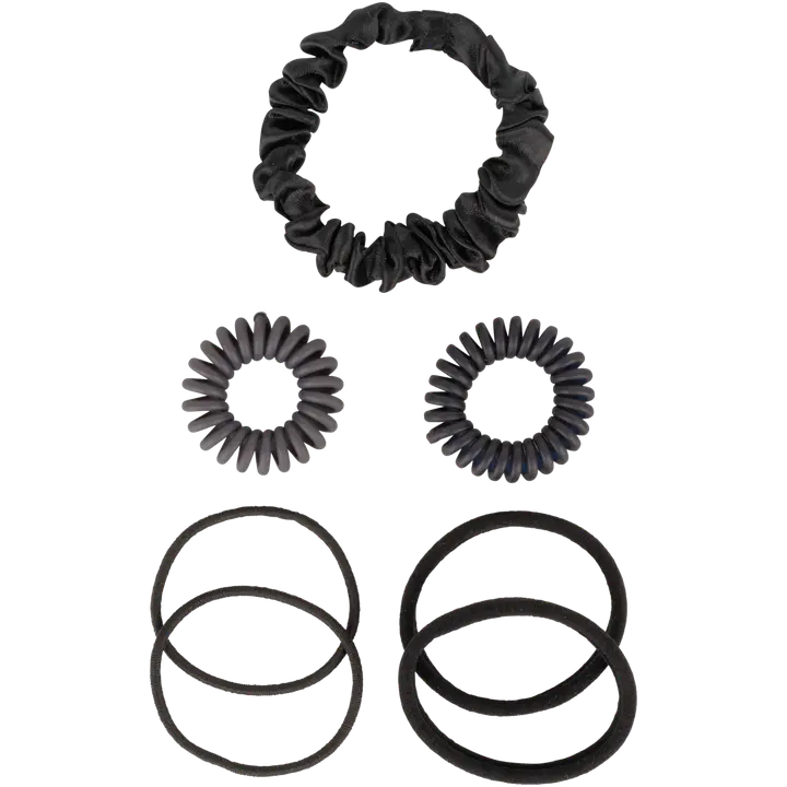 Ibero Hiuslenkki musta 7 kpl