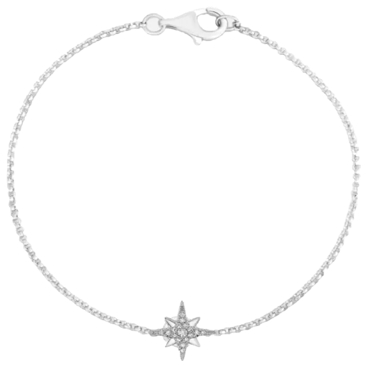 SNÖ of Sweden Stellaris ketjurannekoru hopea/kirkas