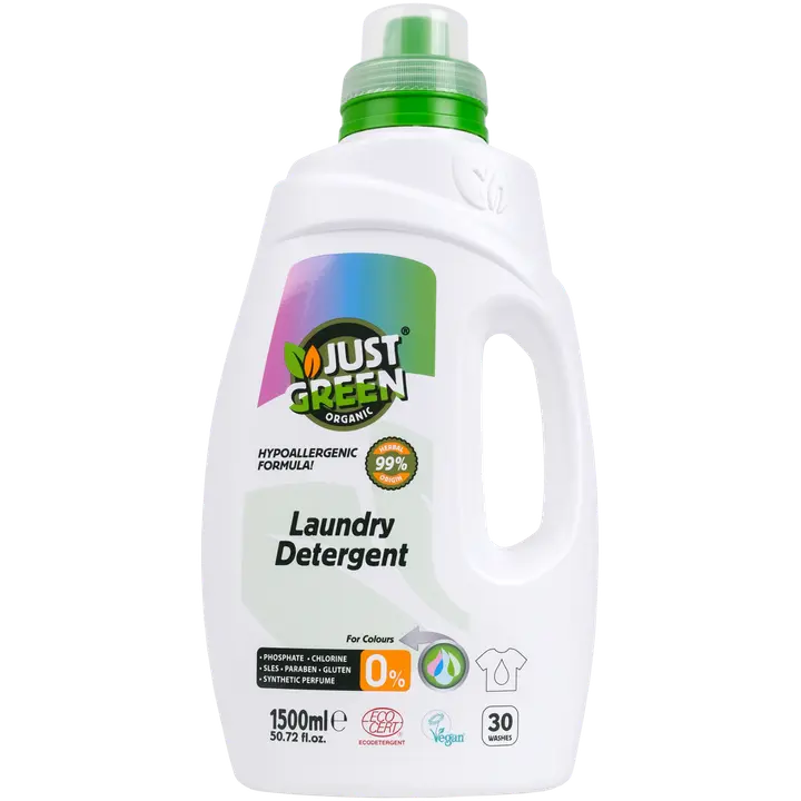 Just Green Organic pesugeel värvilisele pesule 1,5l