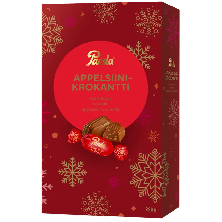 Panda appelsiinikrokantti konvehti 280g