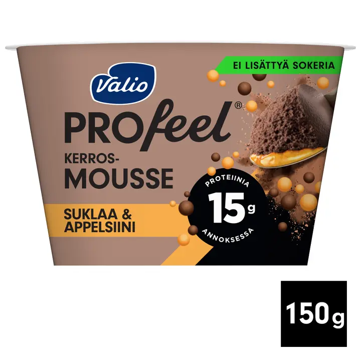 Valio PROfeel® kerrosmousse 150 g suklaa & appelsiini laktoositon