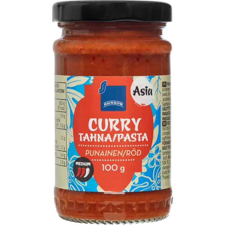 Rainbow 100g punainen currytahna